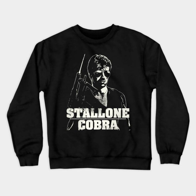 STALLONE / COBRA Crewneck Sweatshirt by darklordpug